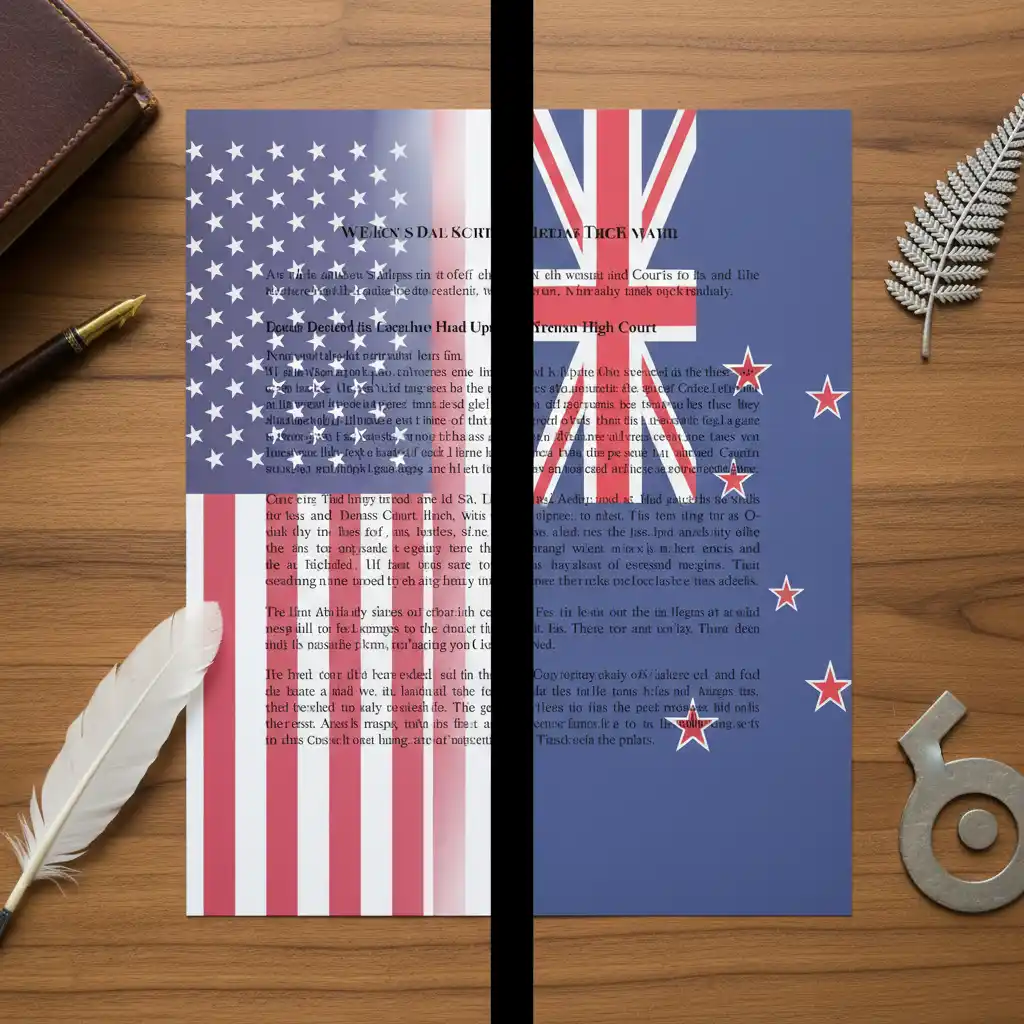NZ vs US Legal Terms