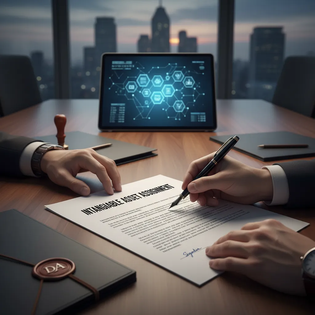 Signing a contract for premium domain acquisition