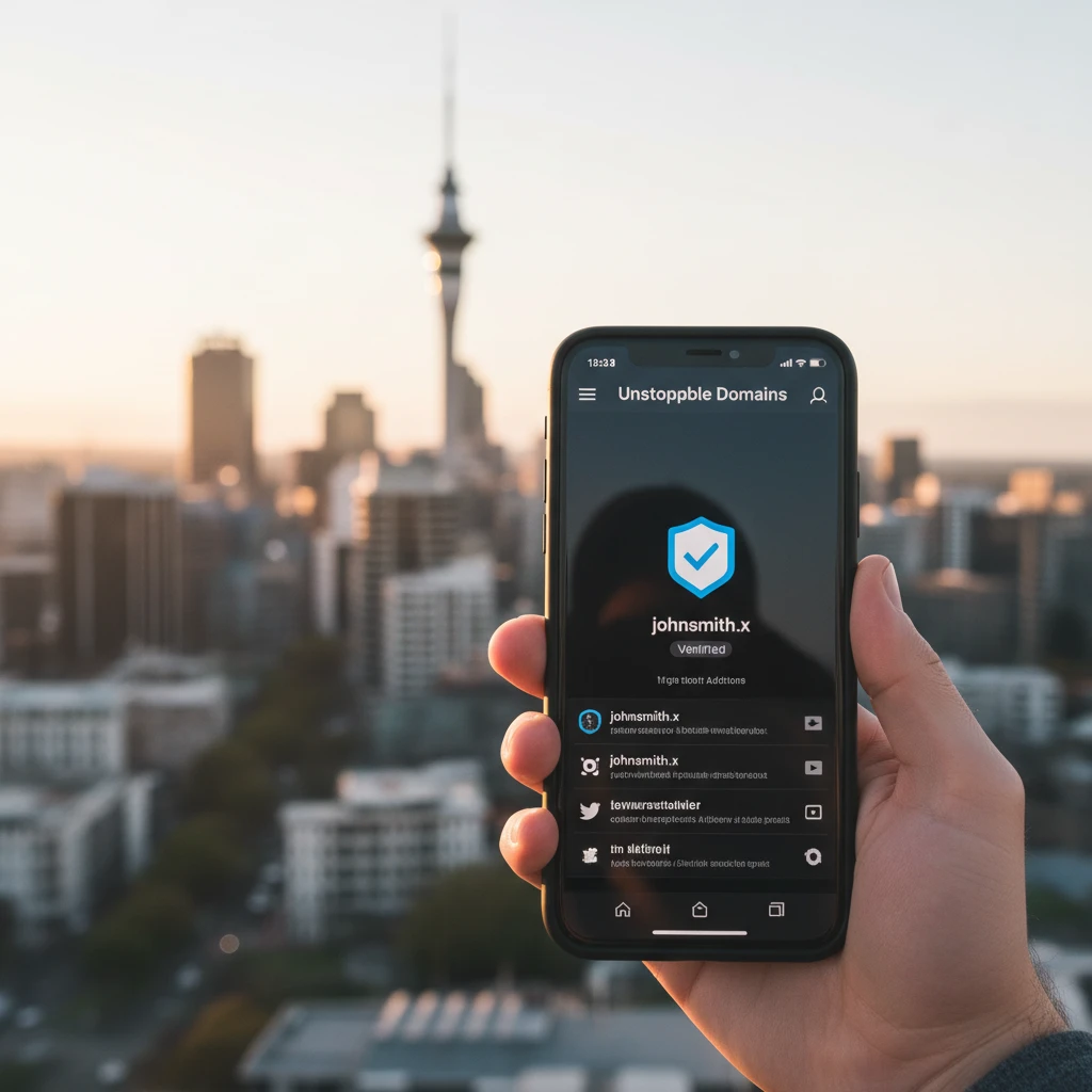 Unstoppable Domains mobile interface usage