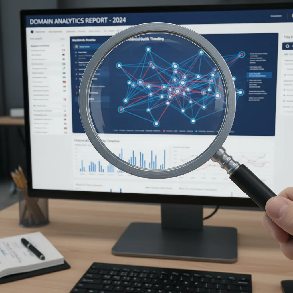 Analyzing domain history and backlink profiles