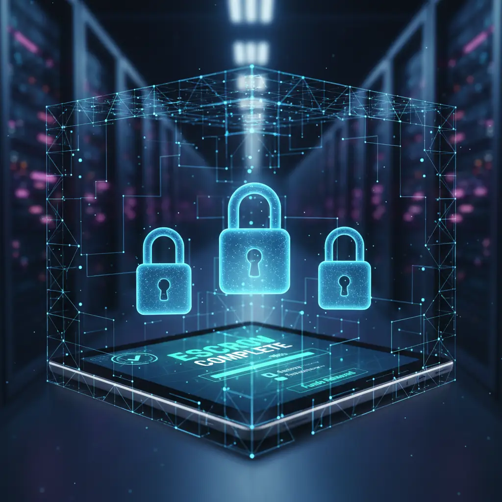 Secure escrow transaction for digital assets