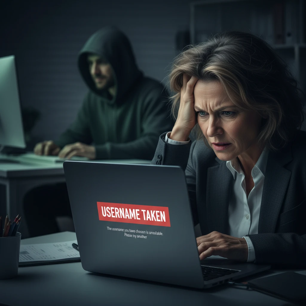Social media squatting on handles