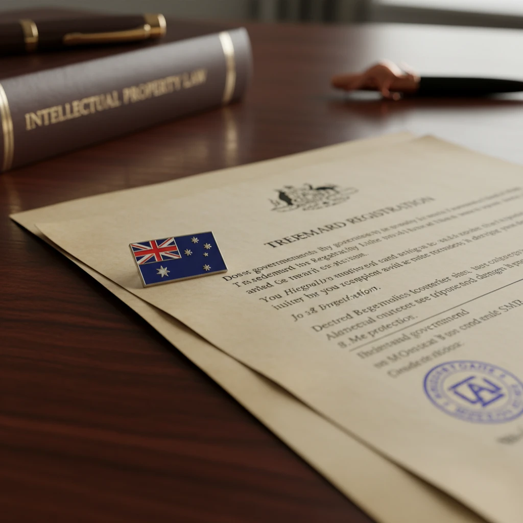 Australian trademark application documents for domain eligibility