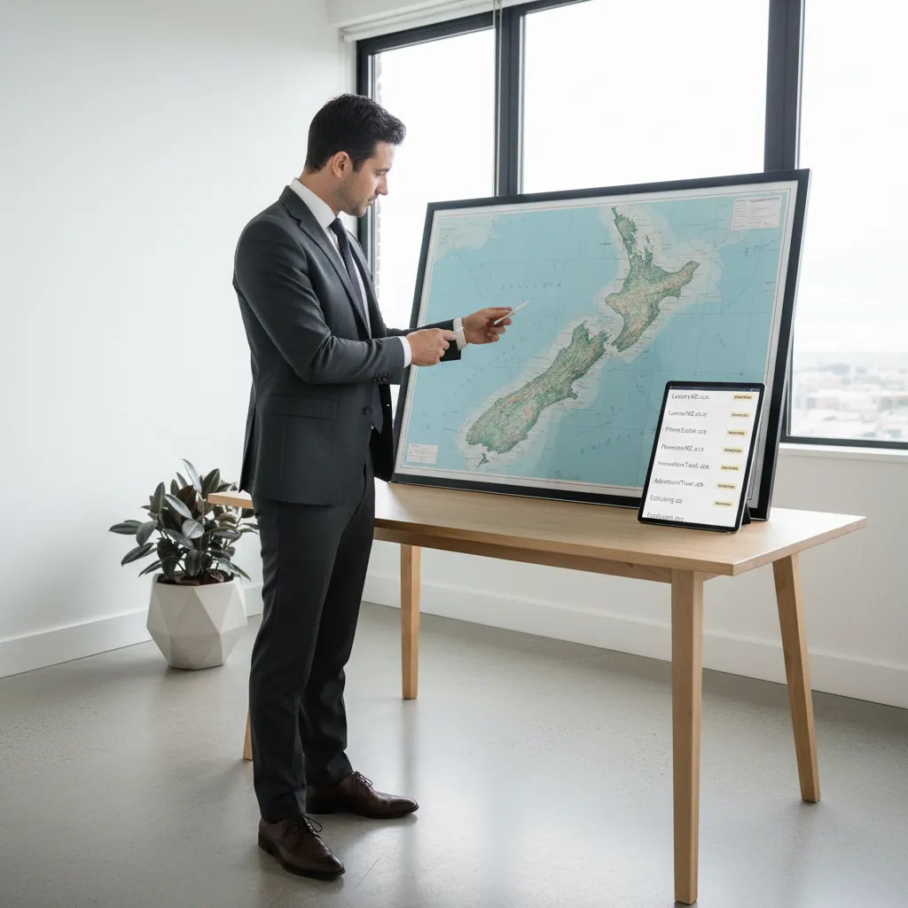 Professional broker performing a manual nz domain appraisal