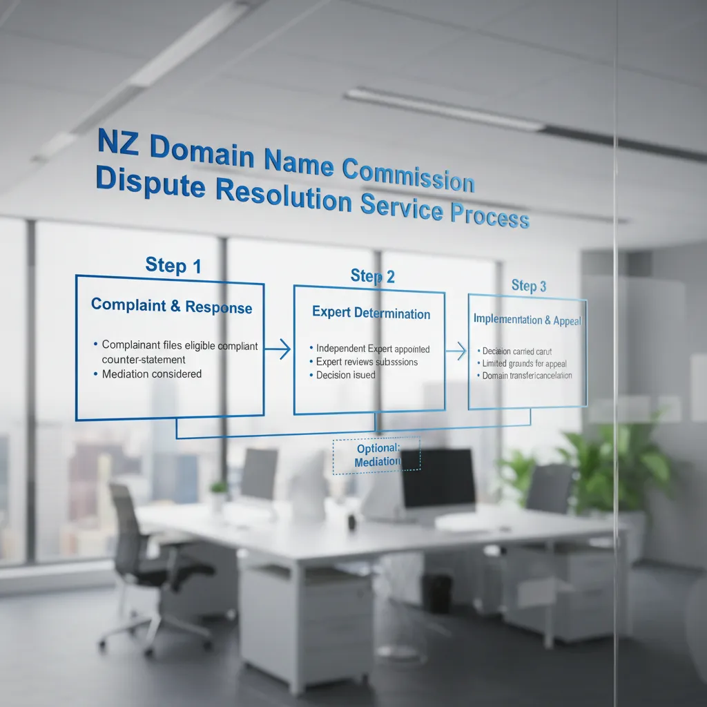 Flowchart of the NZ DNC Dispute Resolution Service process