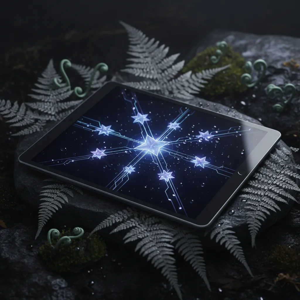 Matariki stars integrated into digital brand interface