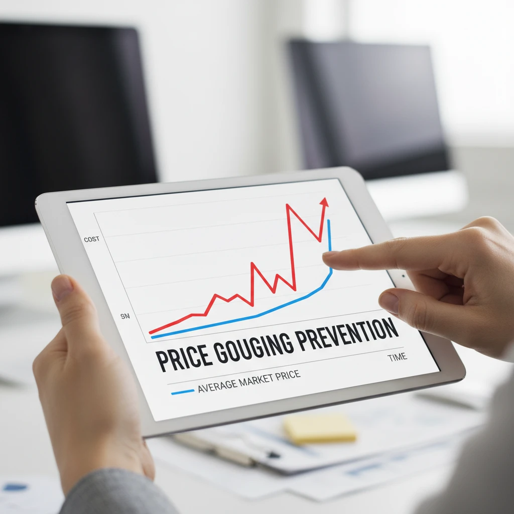Financial chart showing cost savings from anonymous negotiation