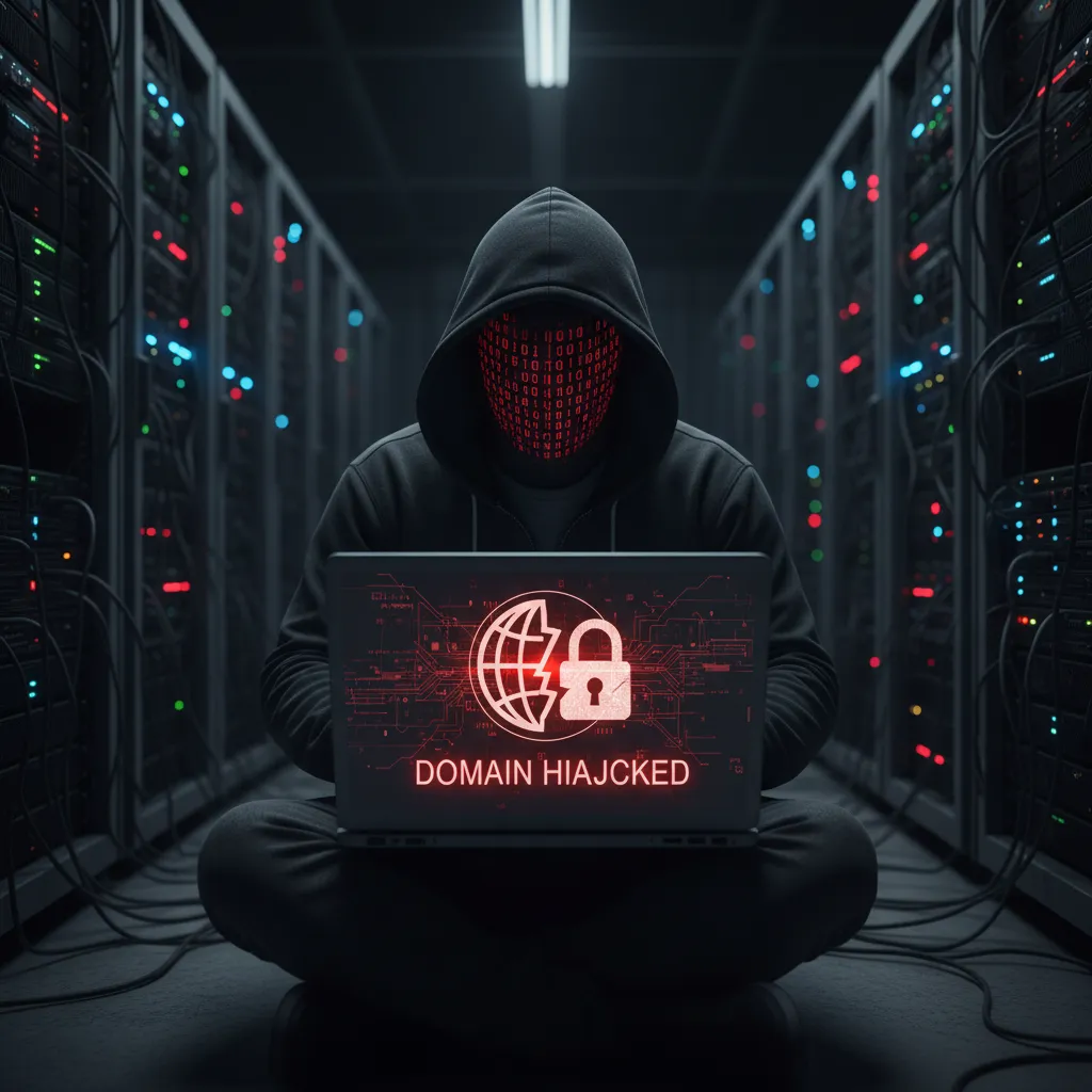 Cyber criminal attempting domain hijacking