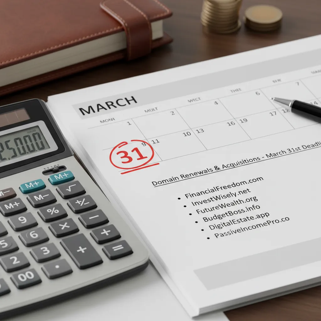 March 31st Financial Year End Planning for Domainers