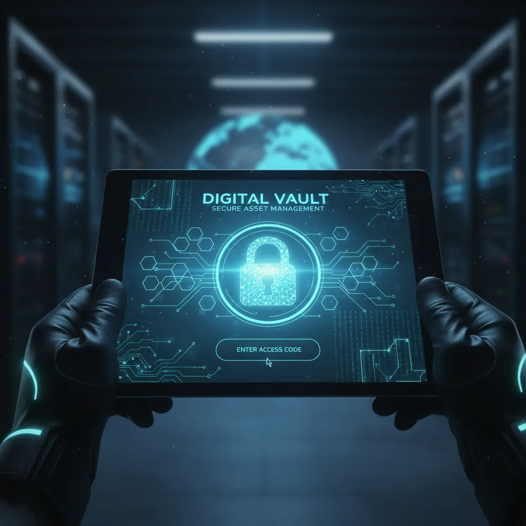 Digital vault interface for secure password storage