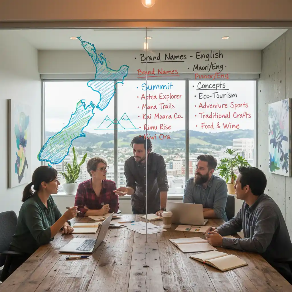 Brainstorming culturally appropriate business names in NZ