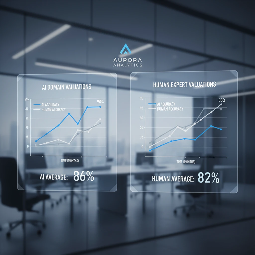 Comparison chart of automated vs manual nz domain appraisal accuracy