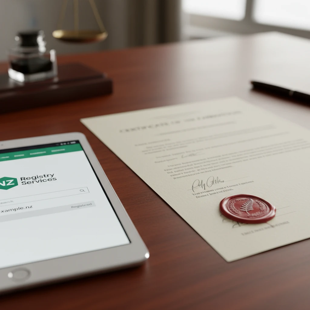 Legal documentation regarding New Zealand domain regulations