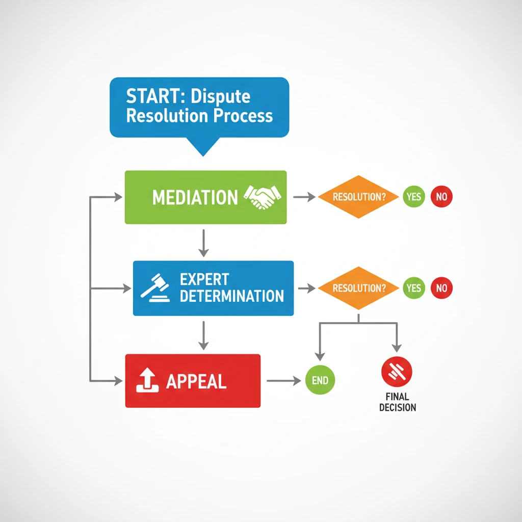 Flowchart of the Domain Name Commission NZ dispute resolution process