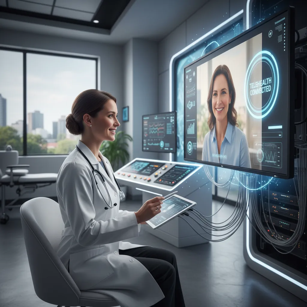 Telehealth consultation representing digital medical trends