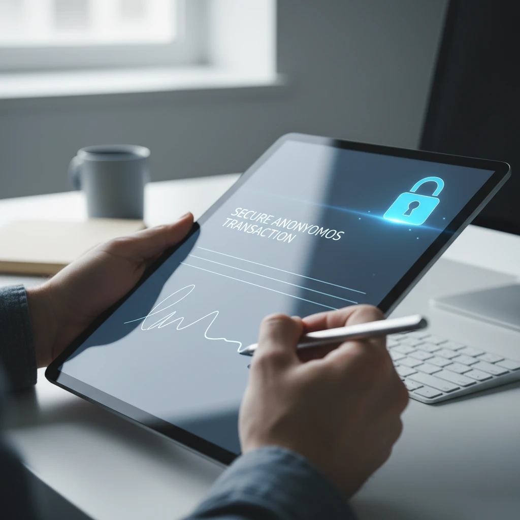 Secure digital contract signing for domain transfer