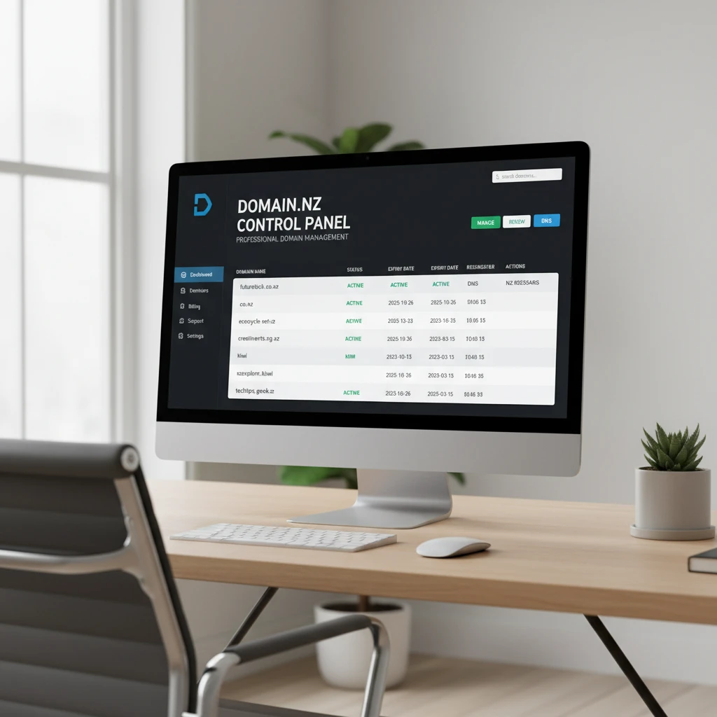 Domain management dashboard for NZ extensions