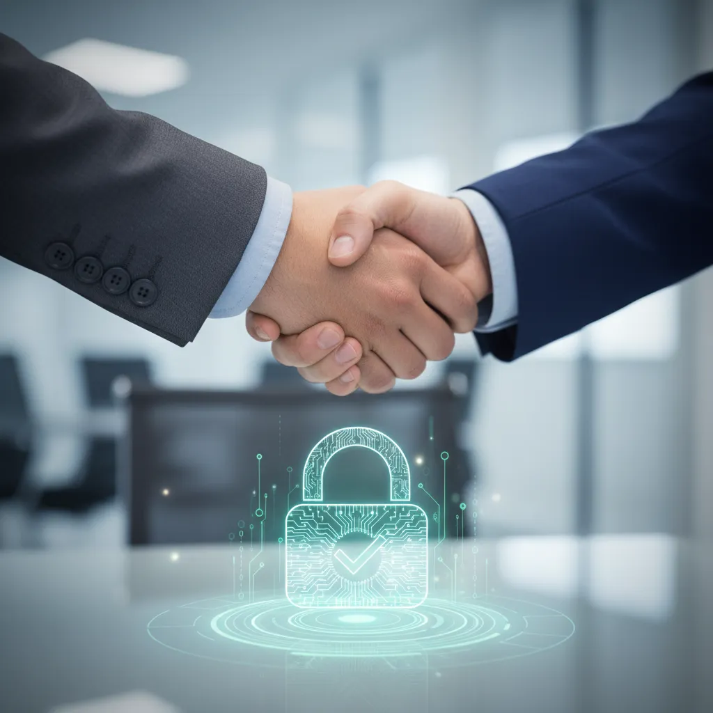 Secure domain transfer handshake