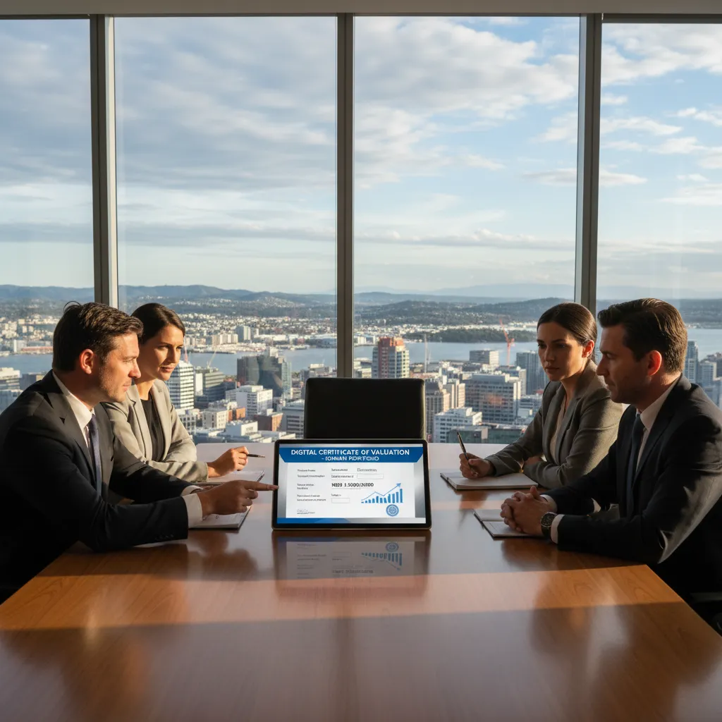 Documentation and appraisal certificates for NZ domain sales
