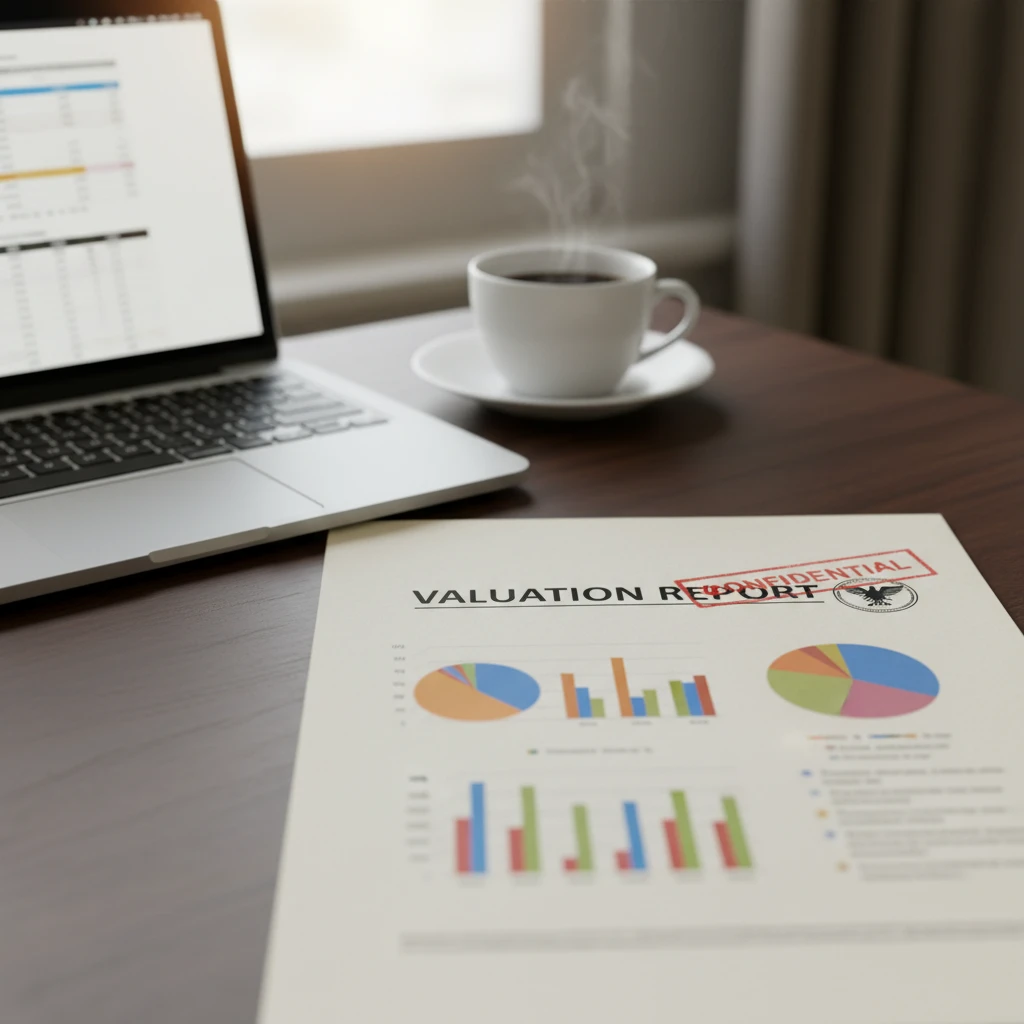 Professional website valuation report document