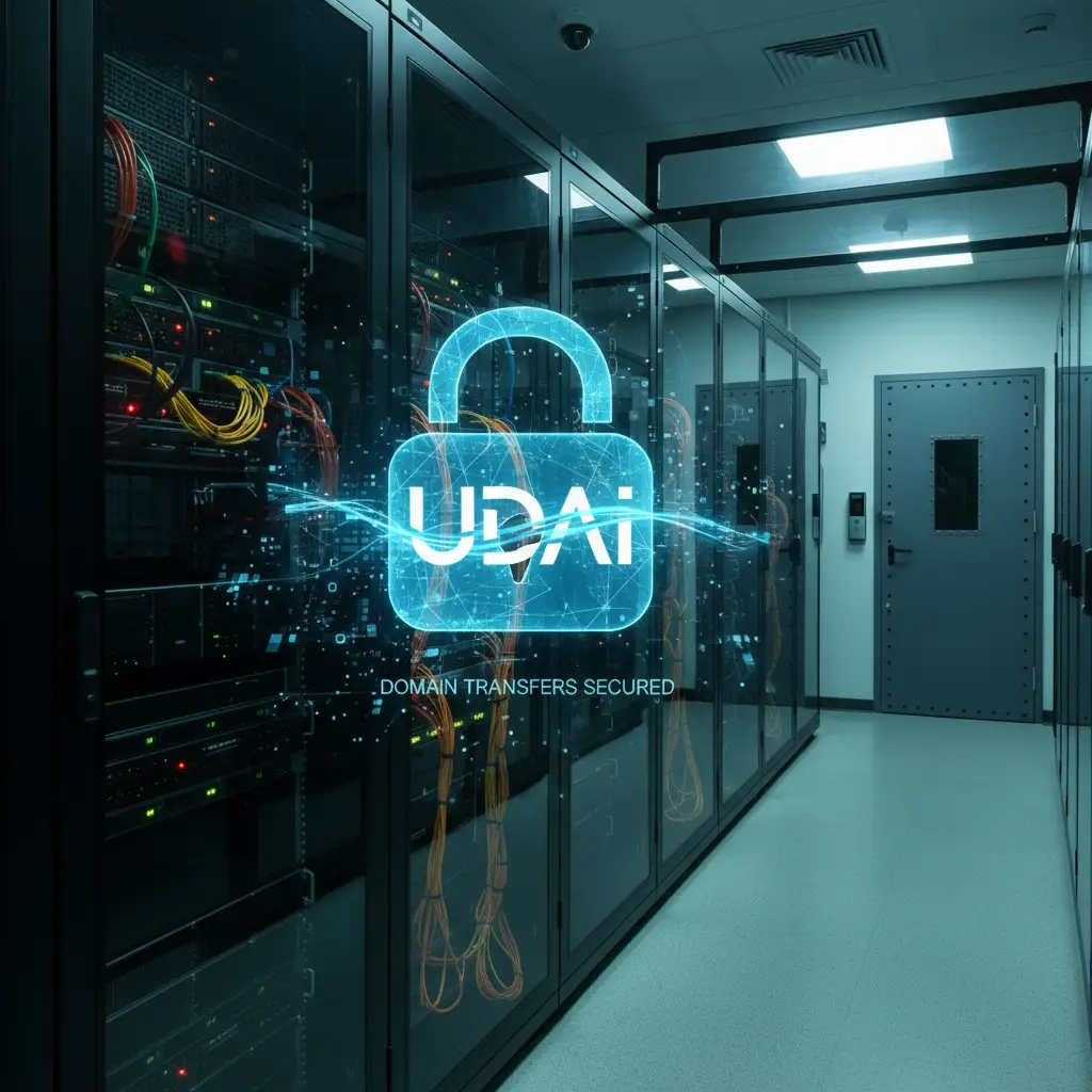 Secure domain transfer process with UDAI