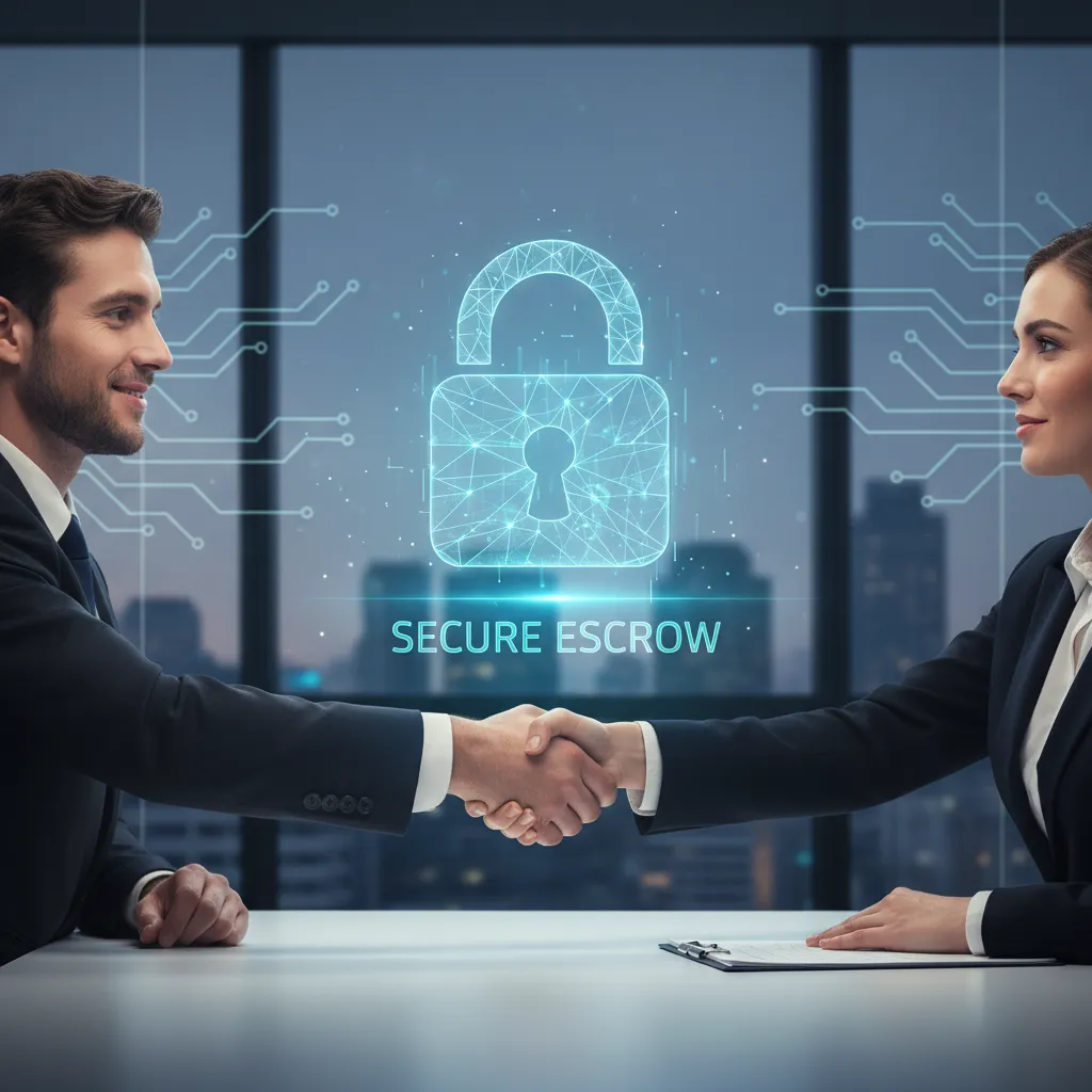 Secure domain escrow transaction