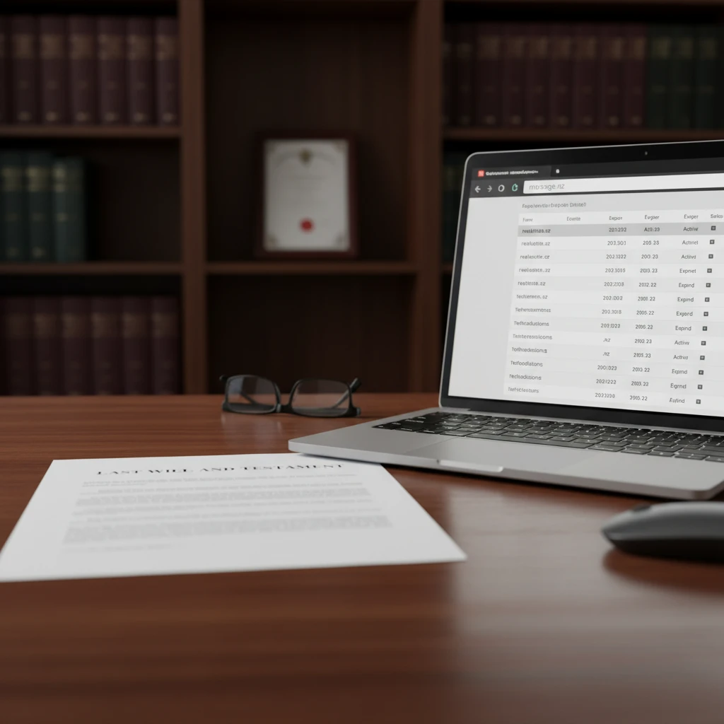 Inheritance of digital property and domain names in NZ