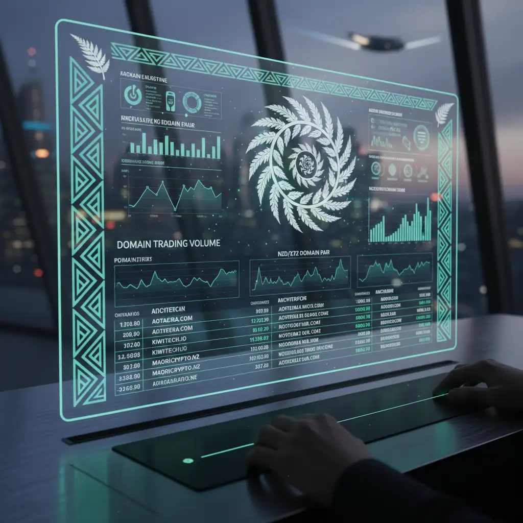 Futuristic concept of an Aotearoa domain exchange