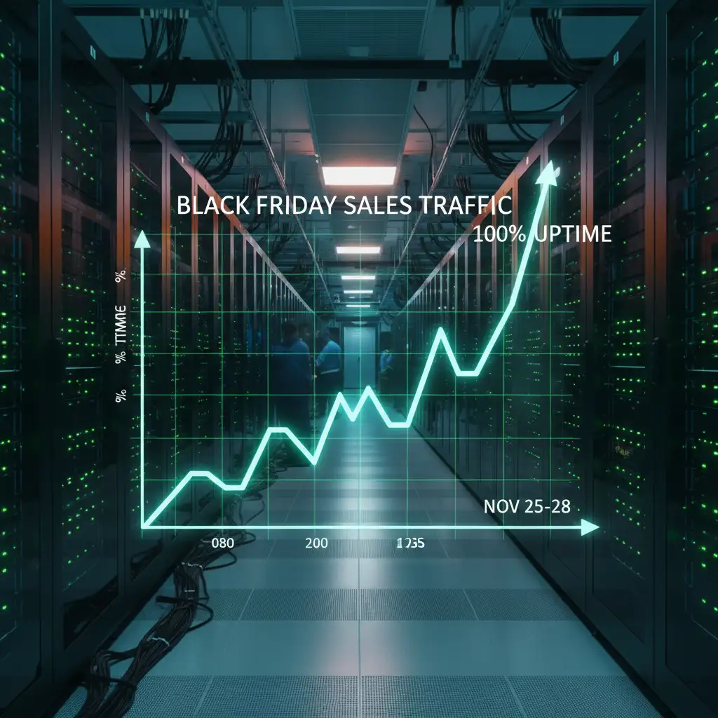 Server redundancy and DNS preparation for Black Friday retail traffic