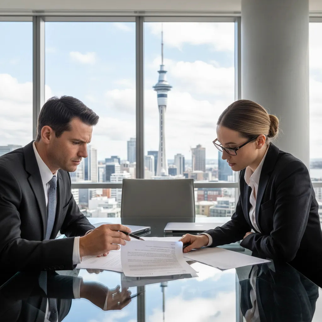 Reviewing a domain brokerage contract in Auckland