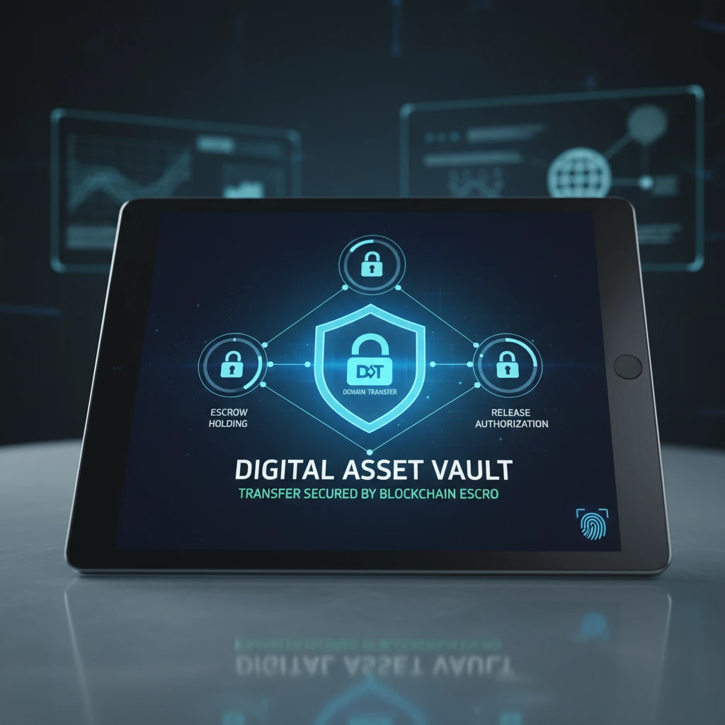 Secure escrow services for domain transfer