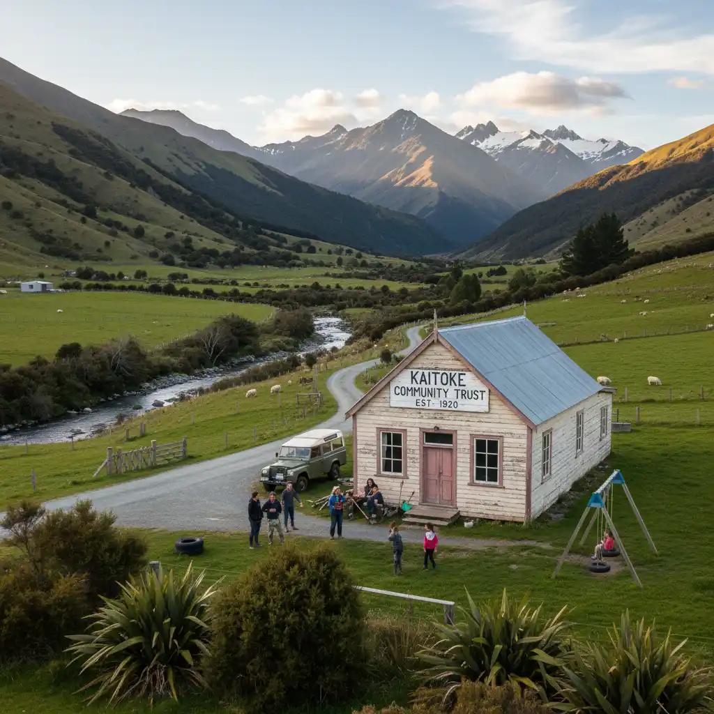 New Zealand community hall representing local non-profit roots
