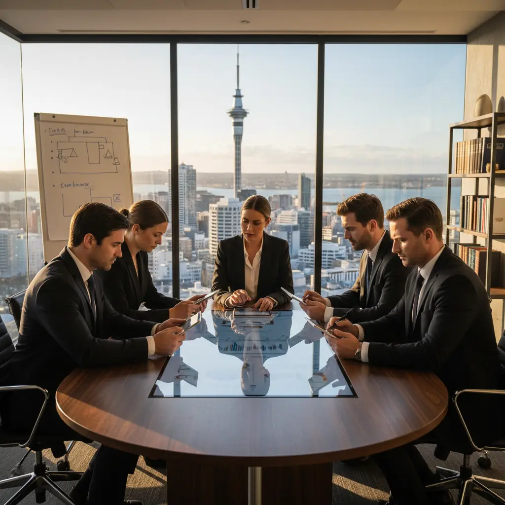 Legal professionals reviewing digital asset valuation documents