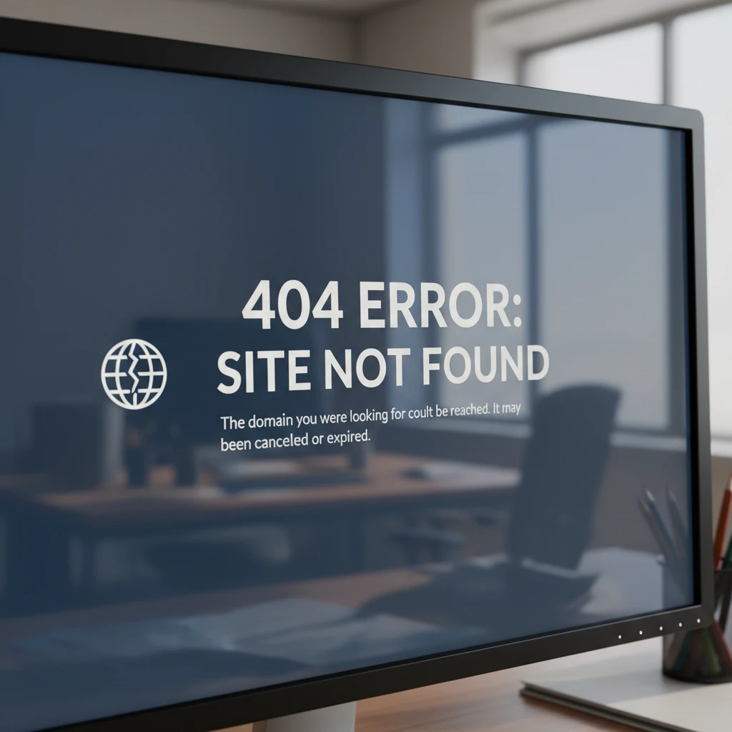 Website offline due to domain cancellation from invalid contact details