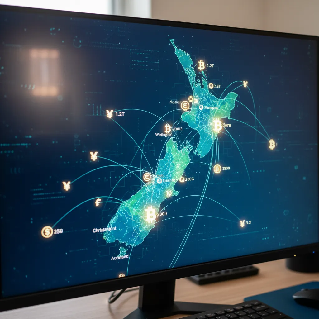 New Zealand digital market map showing domain value distribution