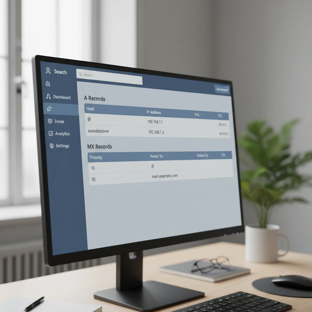 DNS Zone Editor Interface