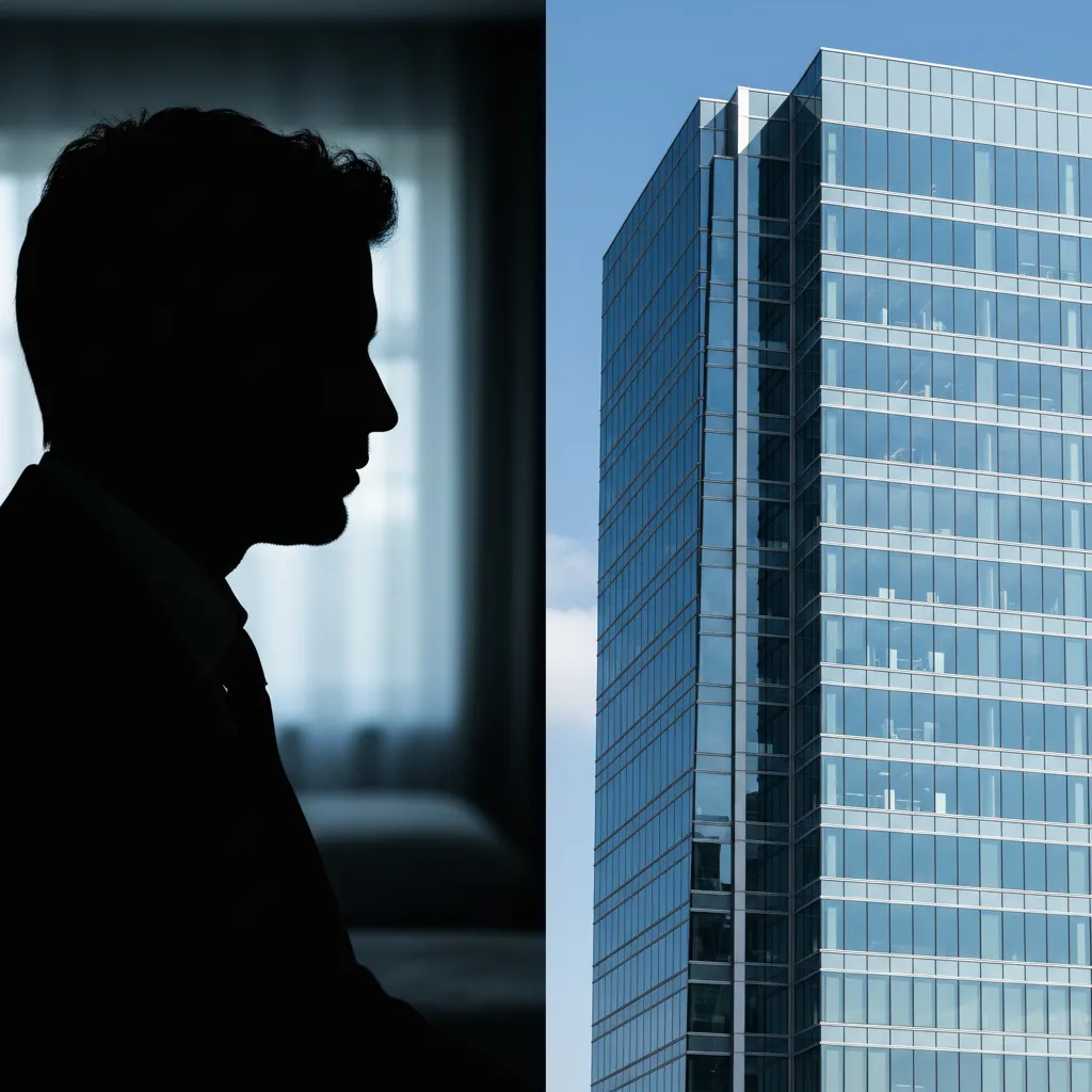 Individual privacy versus corporate transparency visual comparison
