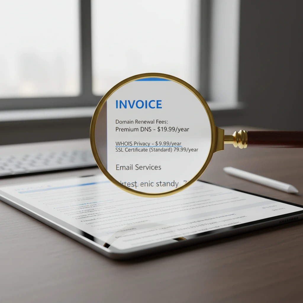 Analyzing hidden domain renewal fees