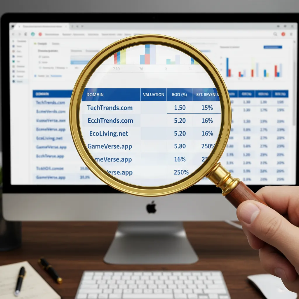 Analyzing domain valuation metrics