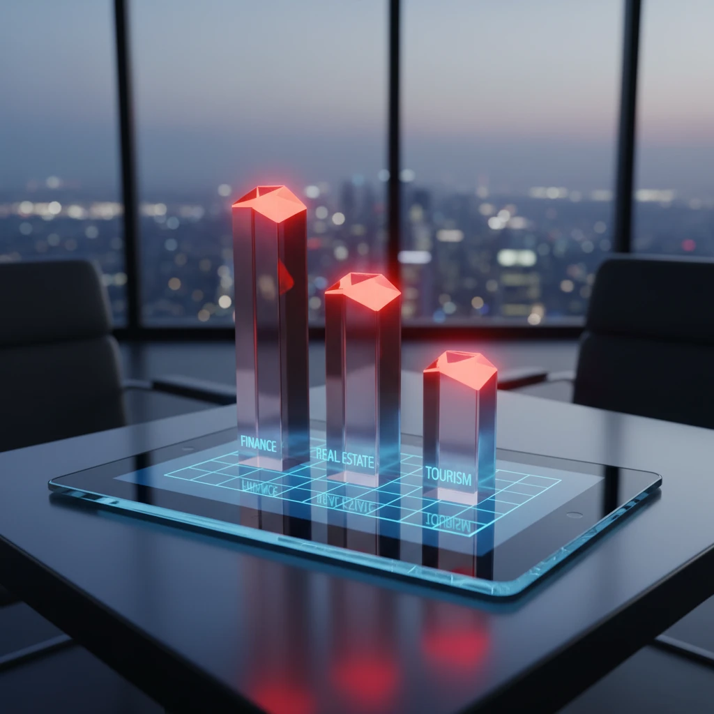 Industry sector domain price heatmap analysis
