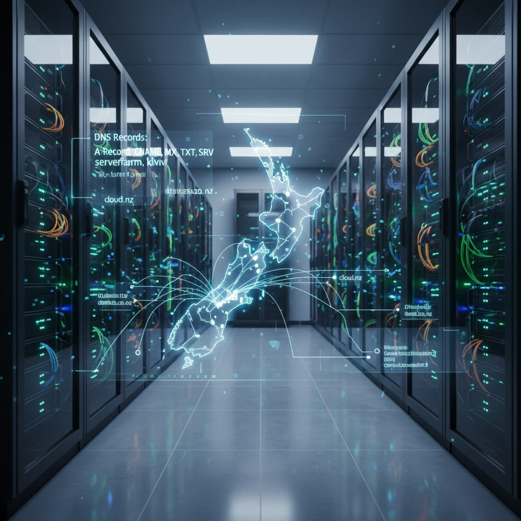 DNS configuration and server infrastructure for New Zealand domains