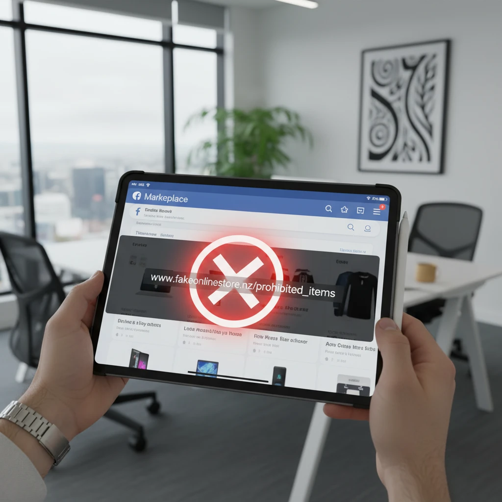 Facebook Marketplace digital goods restriction illustration