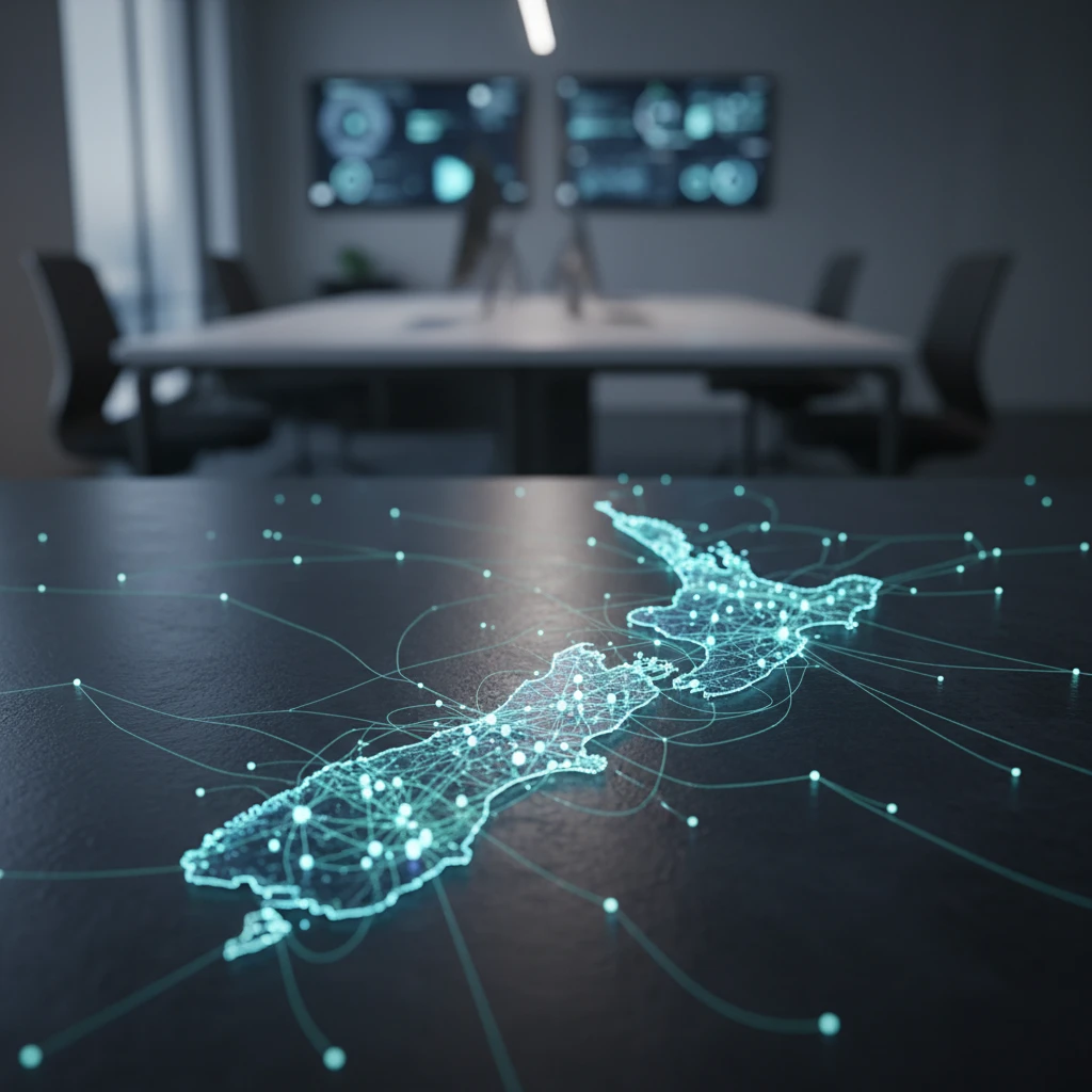 New Zealand digital business network map
