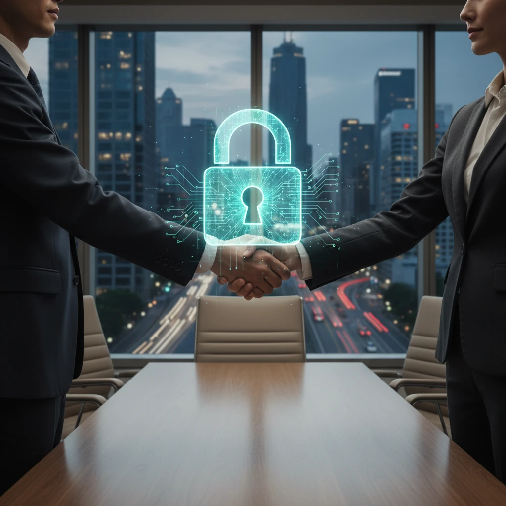 Secure business transaction concept
