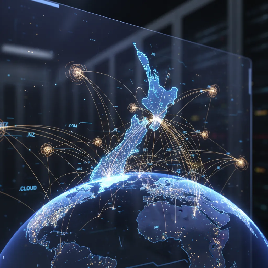 New Zealand digital domain market connectivity map