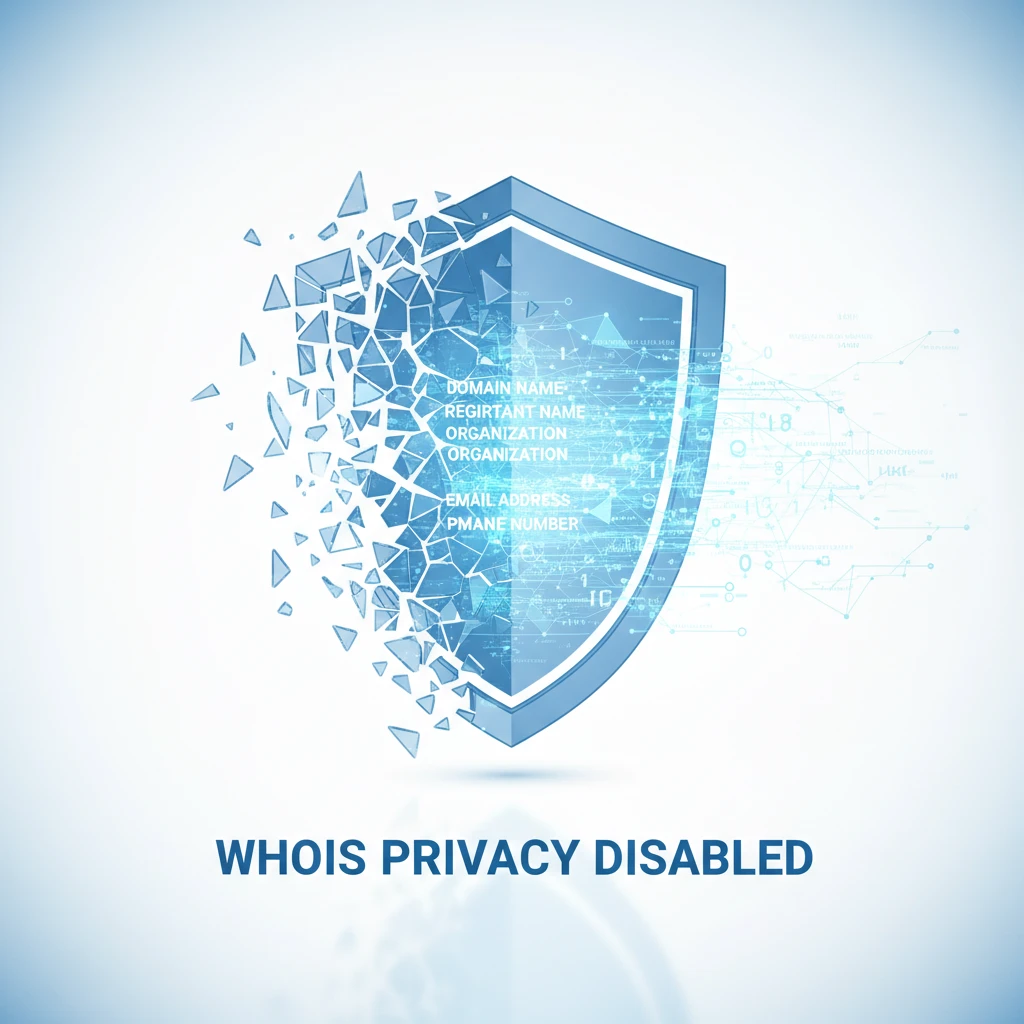 Disabling WHOIS privacy protection