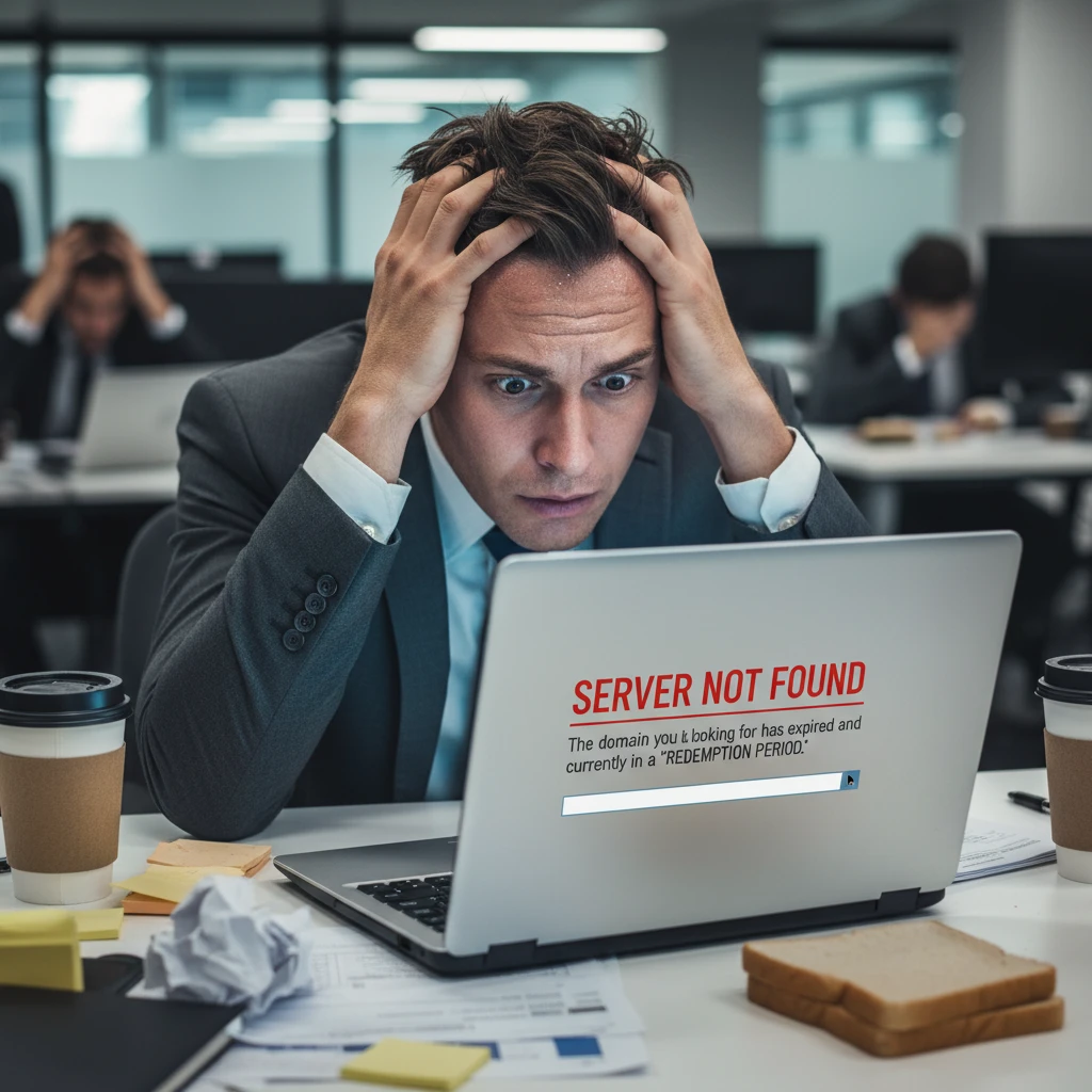 Website offline during redemption period domain nz