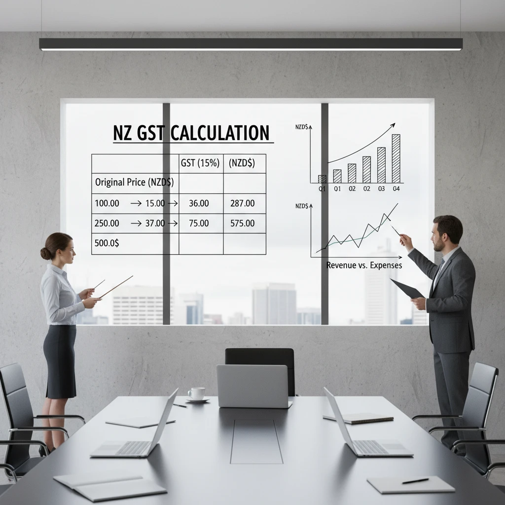 GST Calculation Chart for New Zealand Business