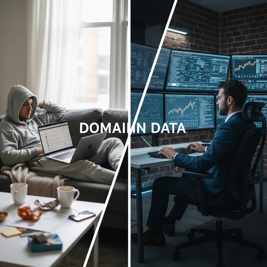 Hobbyist versus professional domain investor comparison