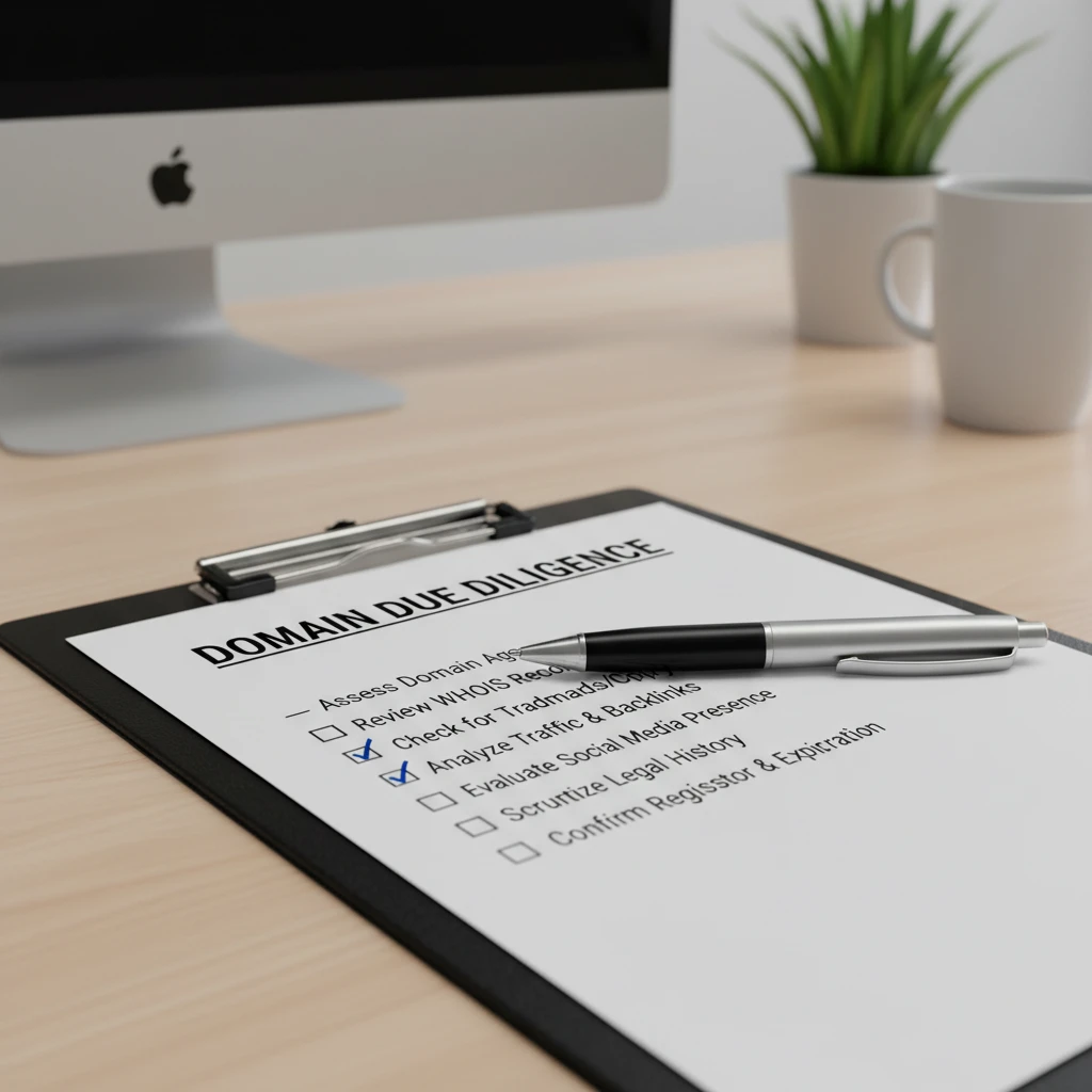 Due diligence checklist for safe domain investing